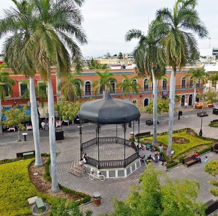 Kiosko de la plazuela Machado en el Centro Historico de Mazatlan